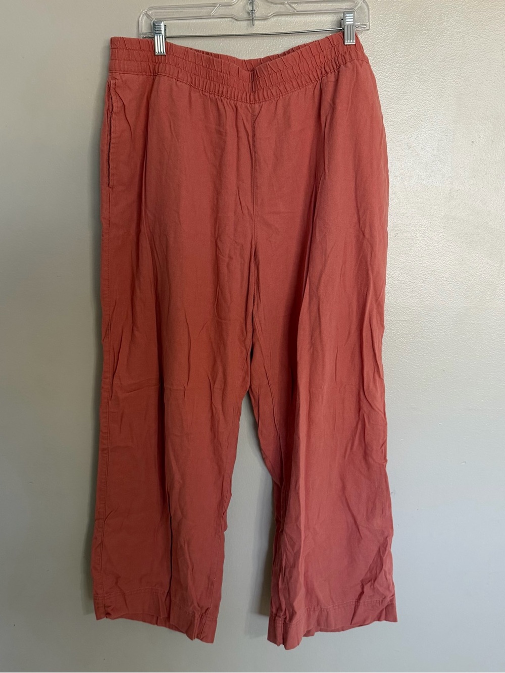 Old Navy Women's Relaxed Linen-Blend Wide Leg Pants